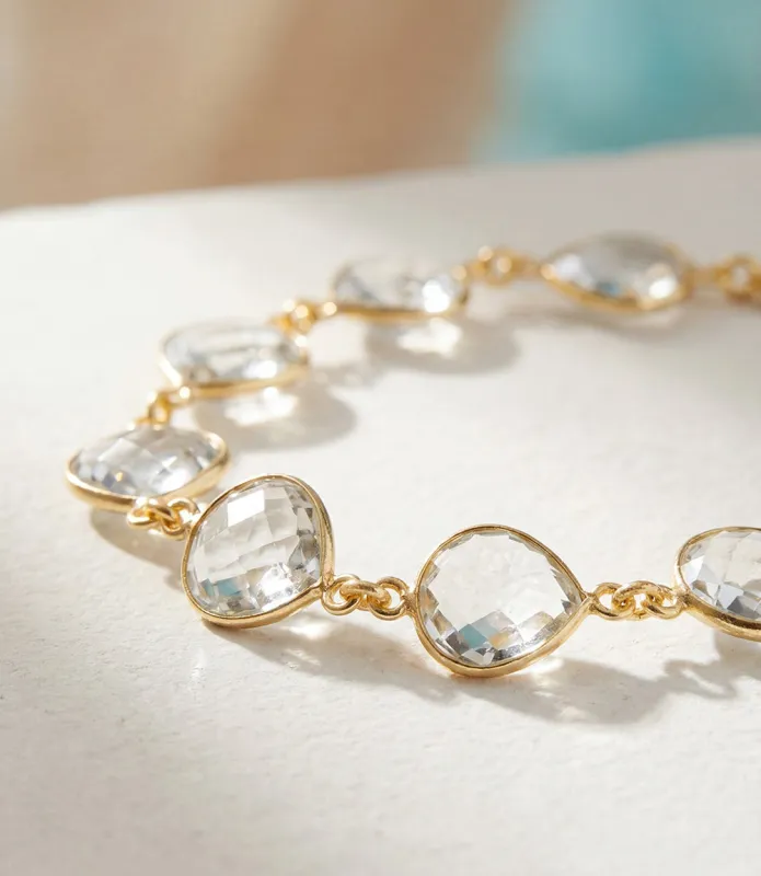 Crystal Quartz Bracelet made by Karen Kane