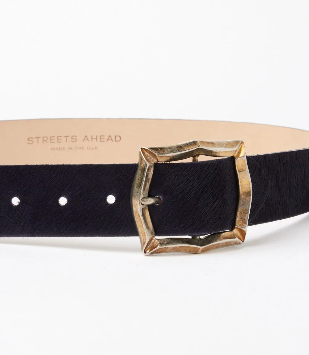 Streets Ahead Calf Hair Antique Buckle Belt sold by Karen Kane product image thumbnail 2
