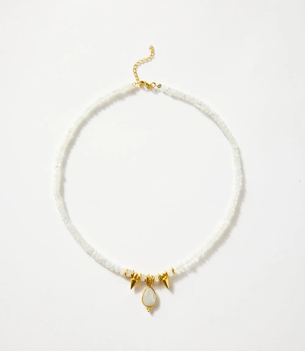 Moonstone Pendant And Charm Necklace sold by Karen Kane product image thumbnail 3