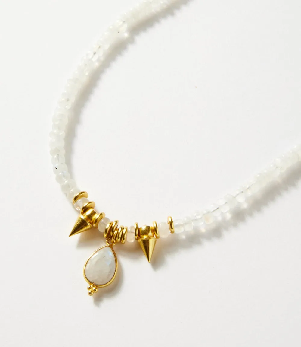 Moonstone Pendant And Charm Necklace sold by Karen Kane product image thumbnail 2