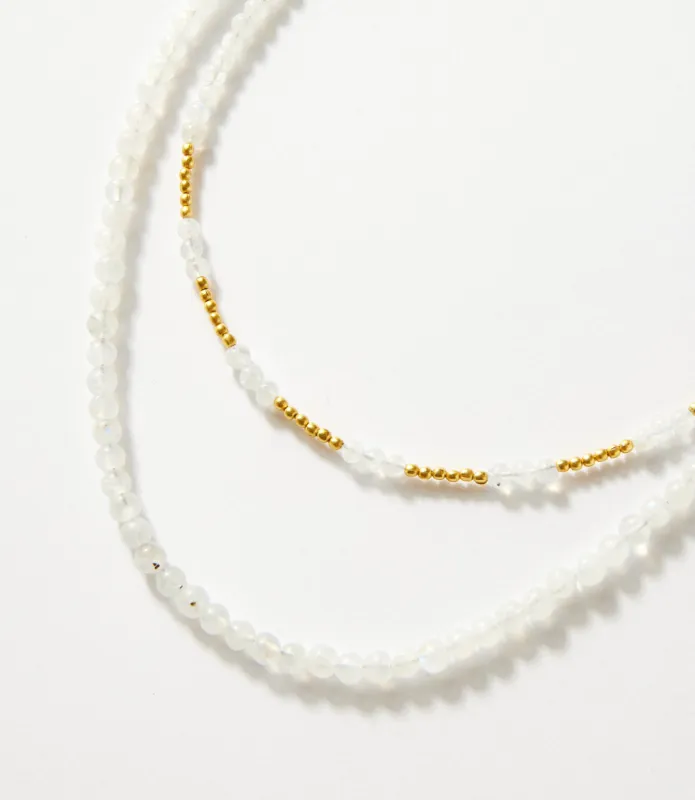 Beaded Moonstone Necklace sold by Karen Kane