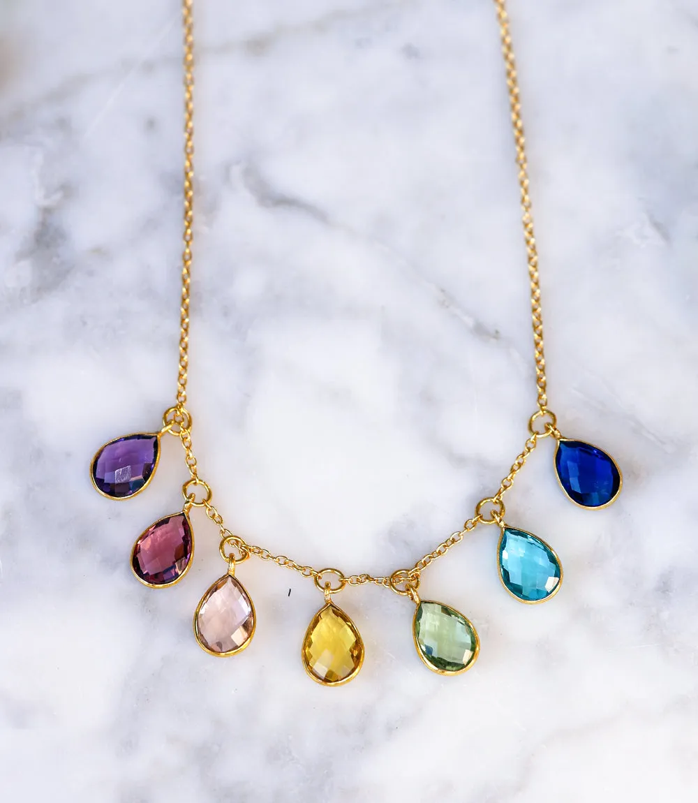 Multi Color Teardrop Necklace sold by Karen Kane product image thumbnail 5