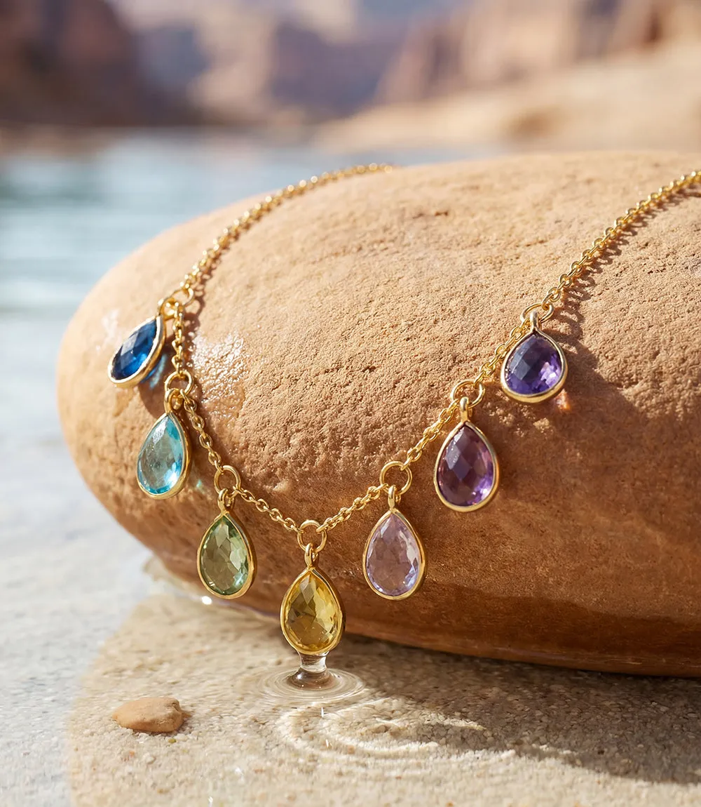 Multi Color Teardrop Necklace sold by Karen Kane