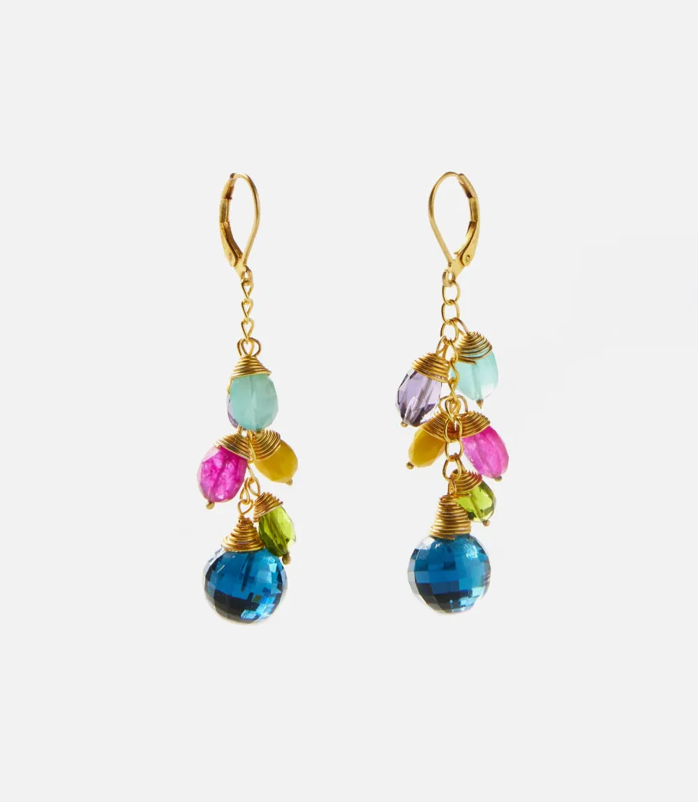 Gemstone Dangle Earrings sold by Karen Kane product image thumbnail 4