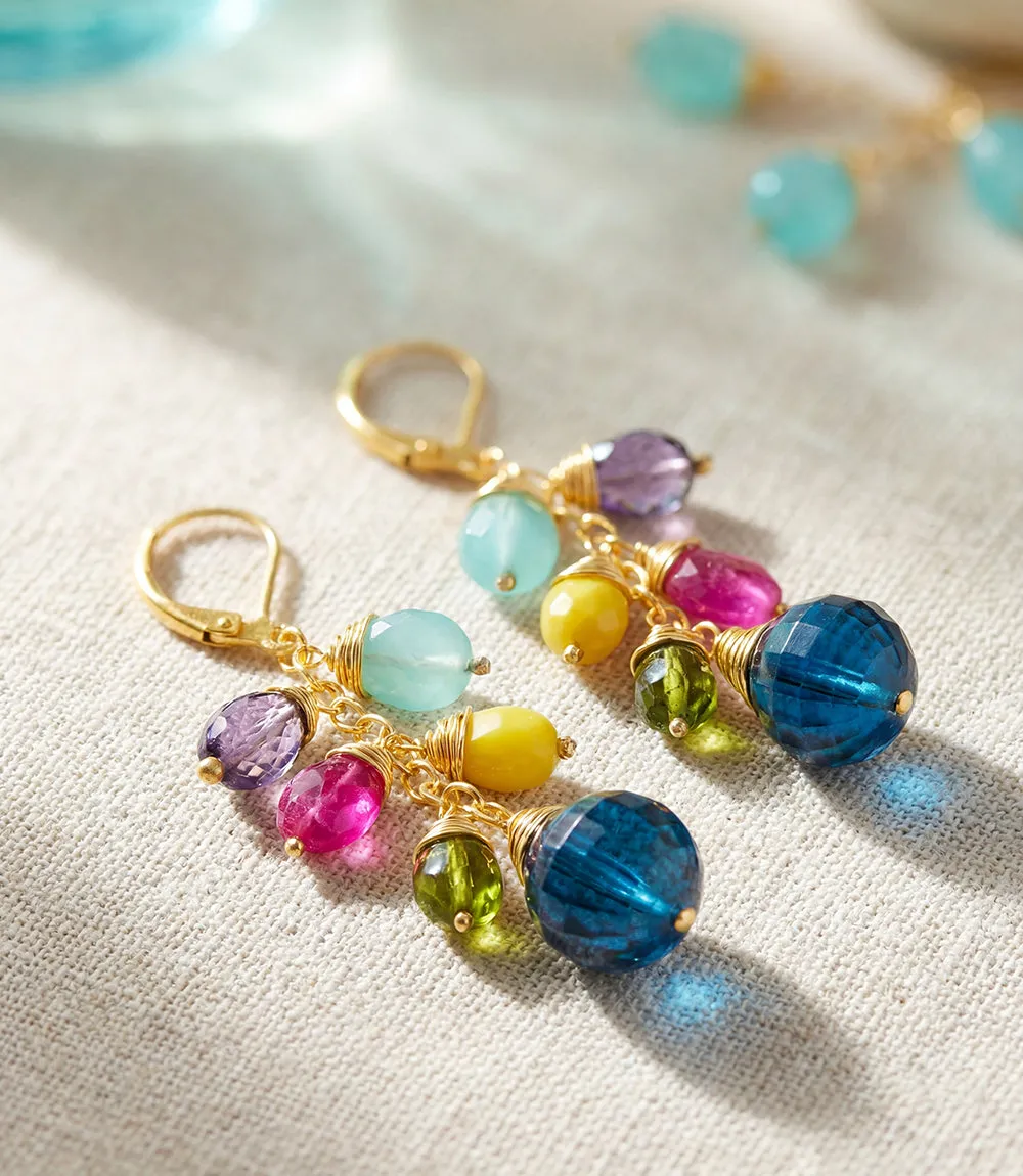 Gemstone Dangle Earrings sold by Karen Kane product image thumbnail 2