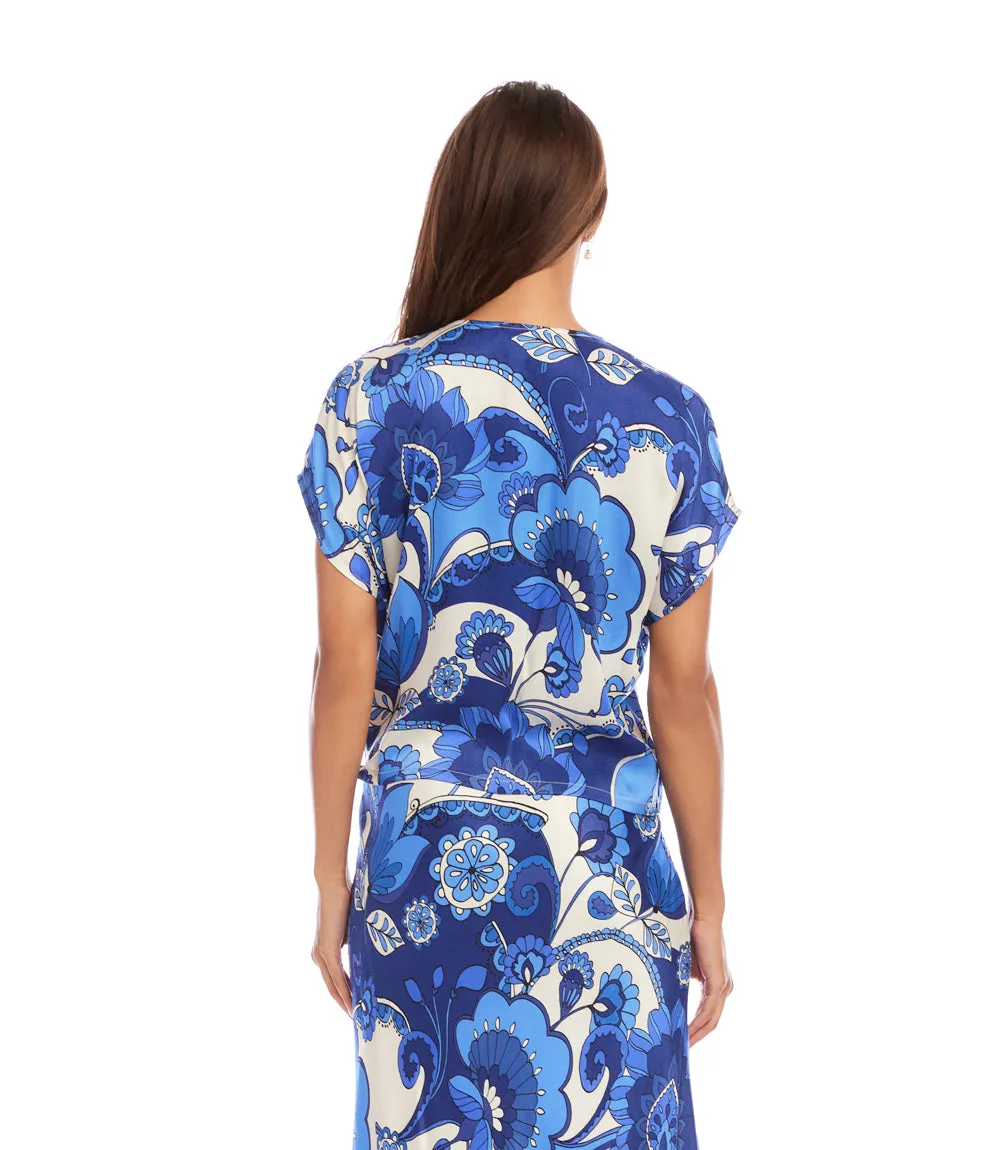 Blouson Wrap Tie Top sold by Karen Kane product image thumbnail 5