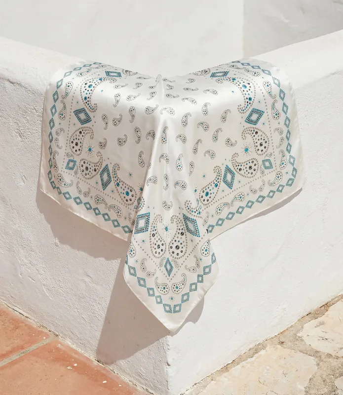 Pretty Paisley Silk Scarf made by Karen Kane