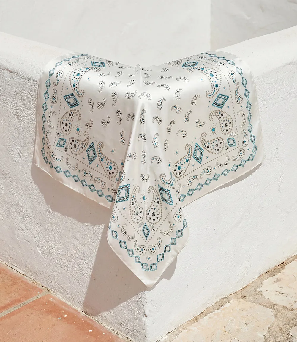 Pretty Paisley Silk Scarf sold by Karen Kane