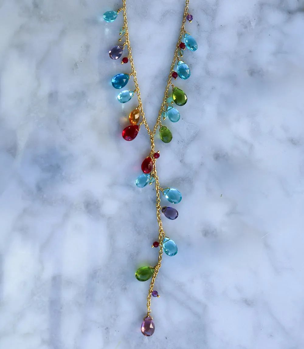 Gemstone Lariat Necklace sold by Karen Kane product image thumbnail 3