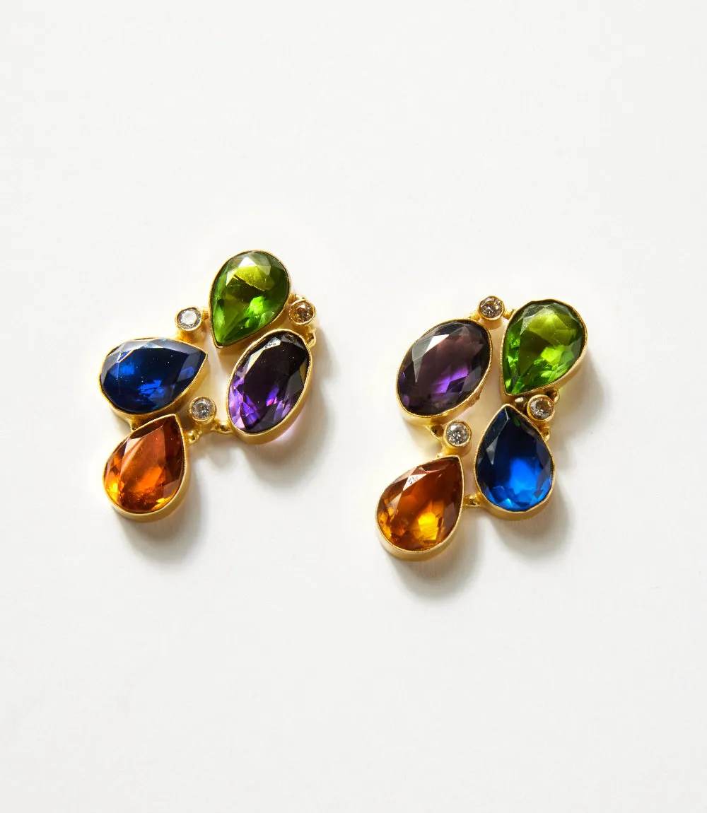 Organic Shape Gemstone Earrings sold by Karen Kane product image thumbnail 3