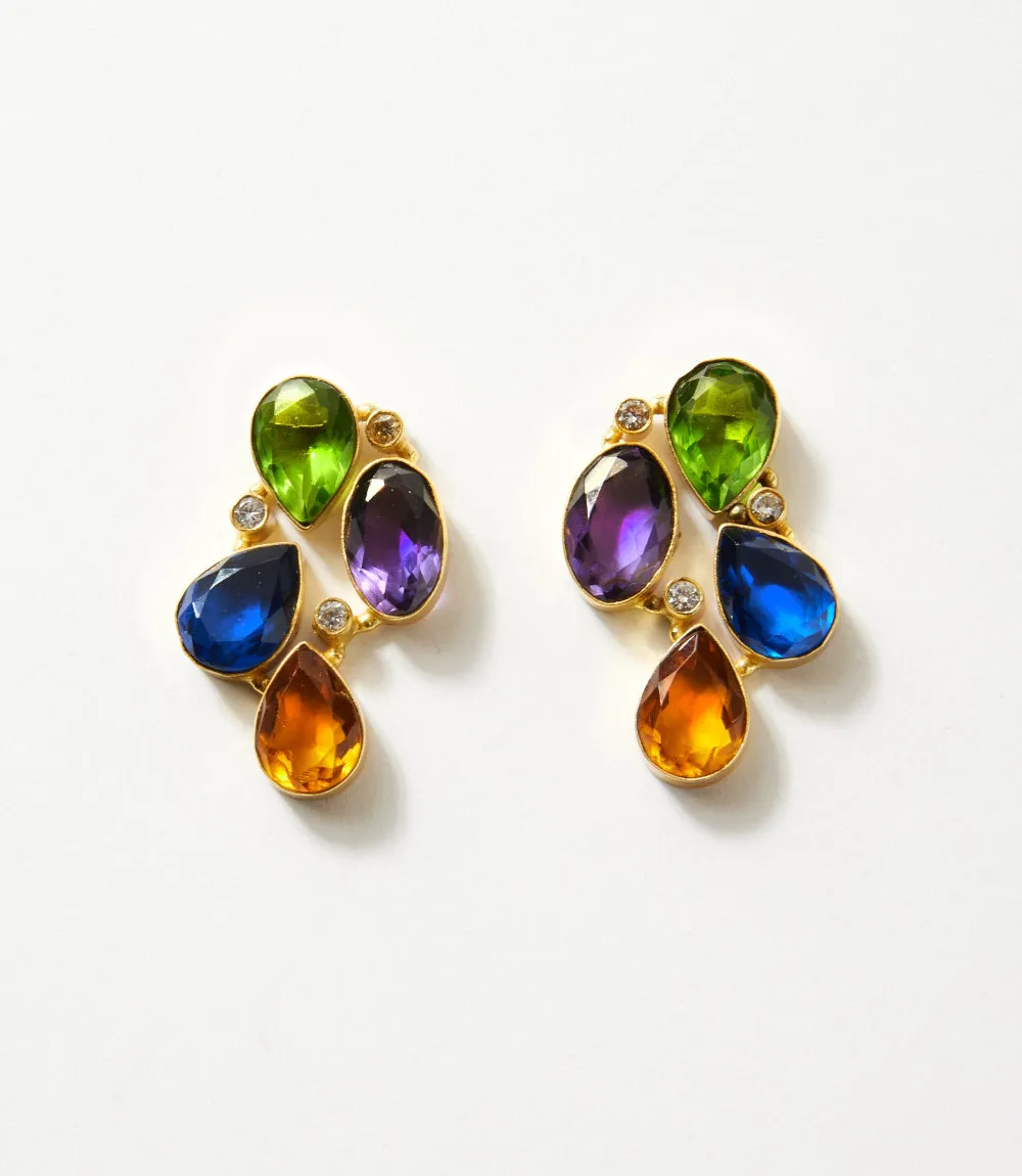 Organic Shape Gemstone Earrings sold by Karen Kane product image thumbnail 5