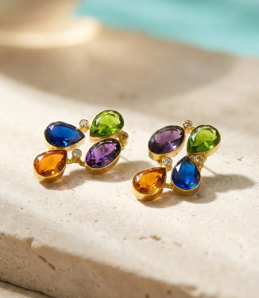 Organic Shape Gemstone Earrings sold by Karen Kane product image thumbnail 2