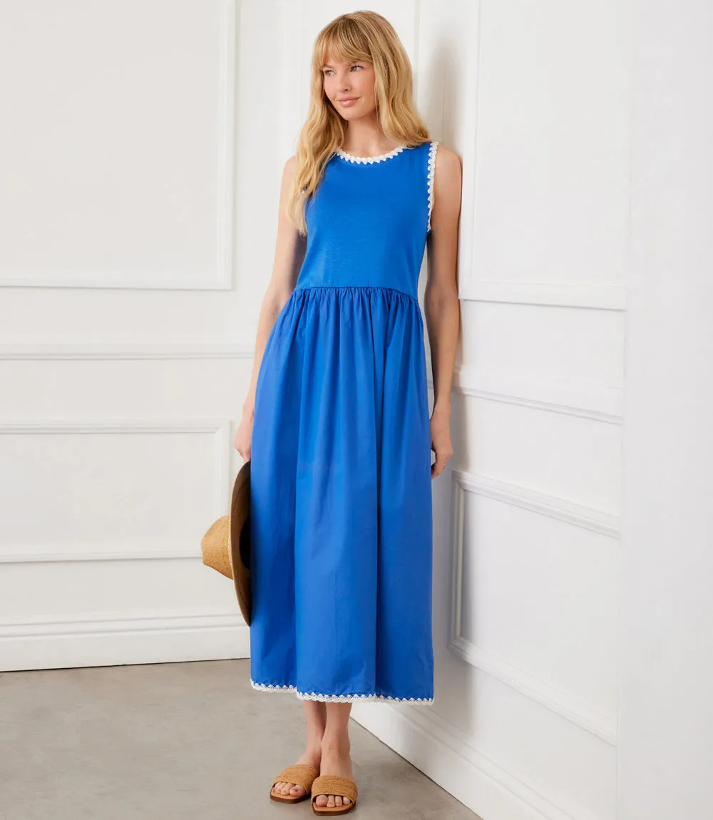 Sleeveless Edge Stitch Contrast Midi Dress sold by Karen Kane product image thumbnail 2