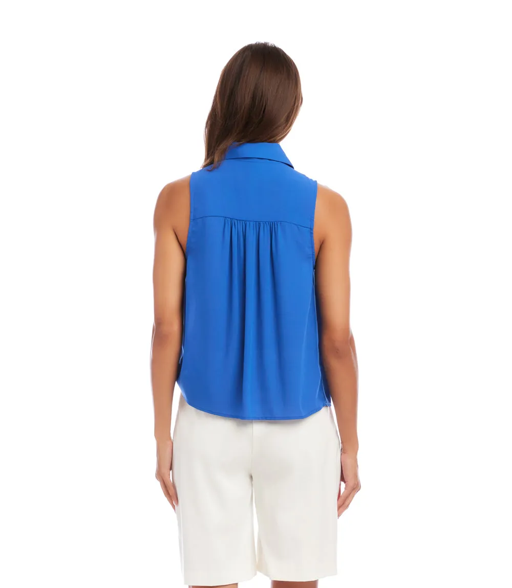 Sleeveless Tie-Front Top sold by Karen Kane product image thumbnail 5