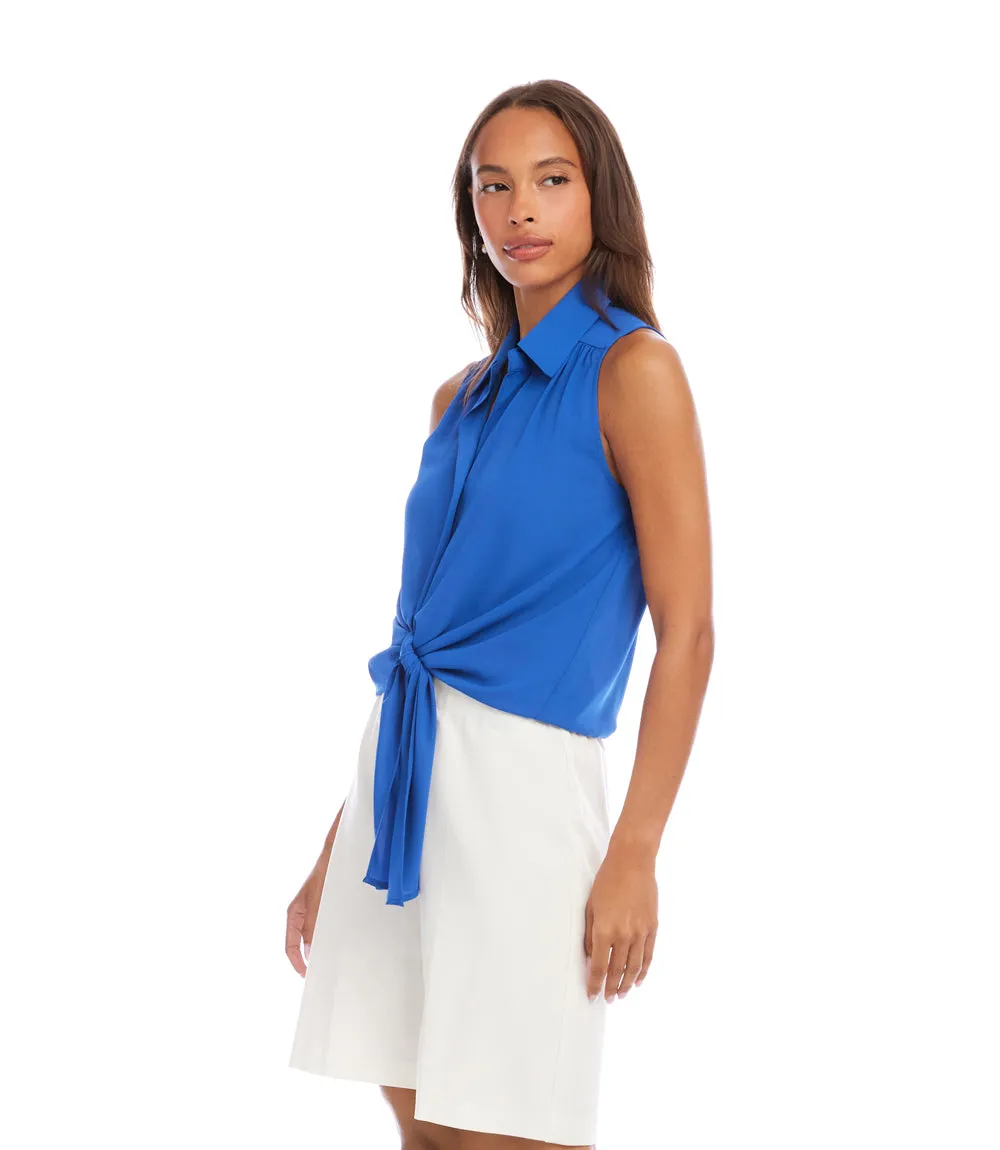 Sleeveless Tie-Front Top sold by Karen Kane product image thumbnail 3