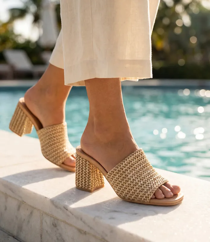 Seychelles Adapt Raffia Heel Sandals made by Karen Kane