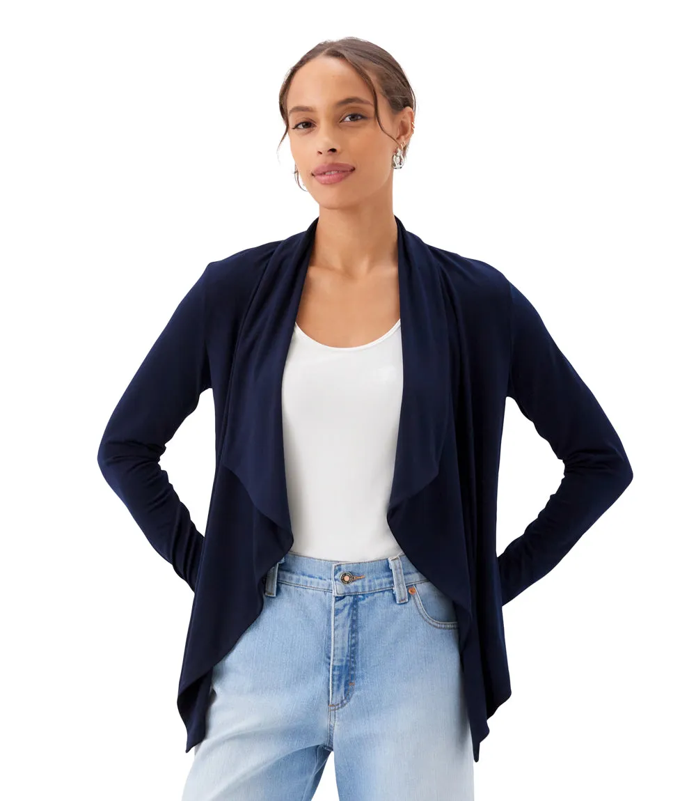 Drape Travel Jersey Cardigan sold by Karen Kane product image thumbnail 3