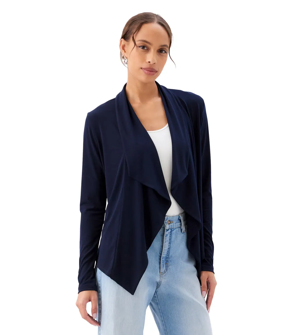 Petite Size Drape Travel Jersey Cardigan sold by Karen Kane product image thumbnail 2