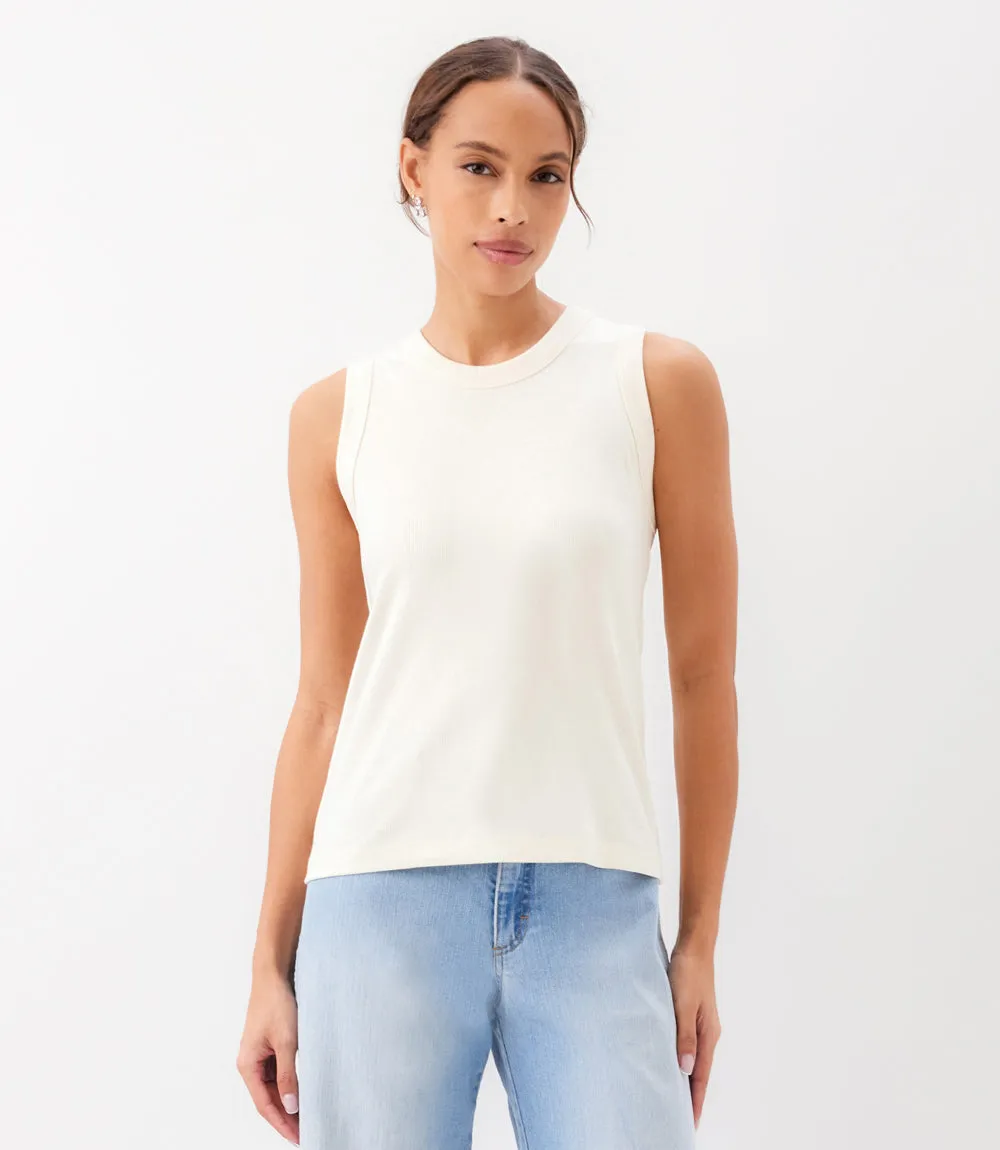 Ribbed Crewneck Tank sold by Karen Kane product image thumbnail 2