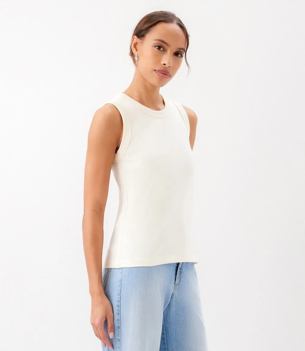 Ribbed Crewneck Tank sold by Karen Kane product image thumbnail 3