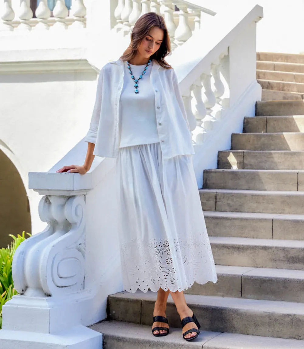 Long Sleeve Linen Button-Up Shirt sold by Karen Kane product image thumbnail 2
