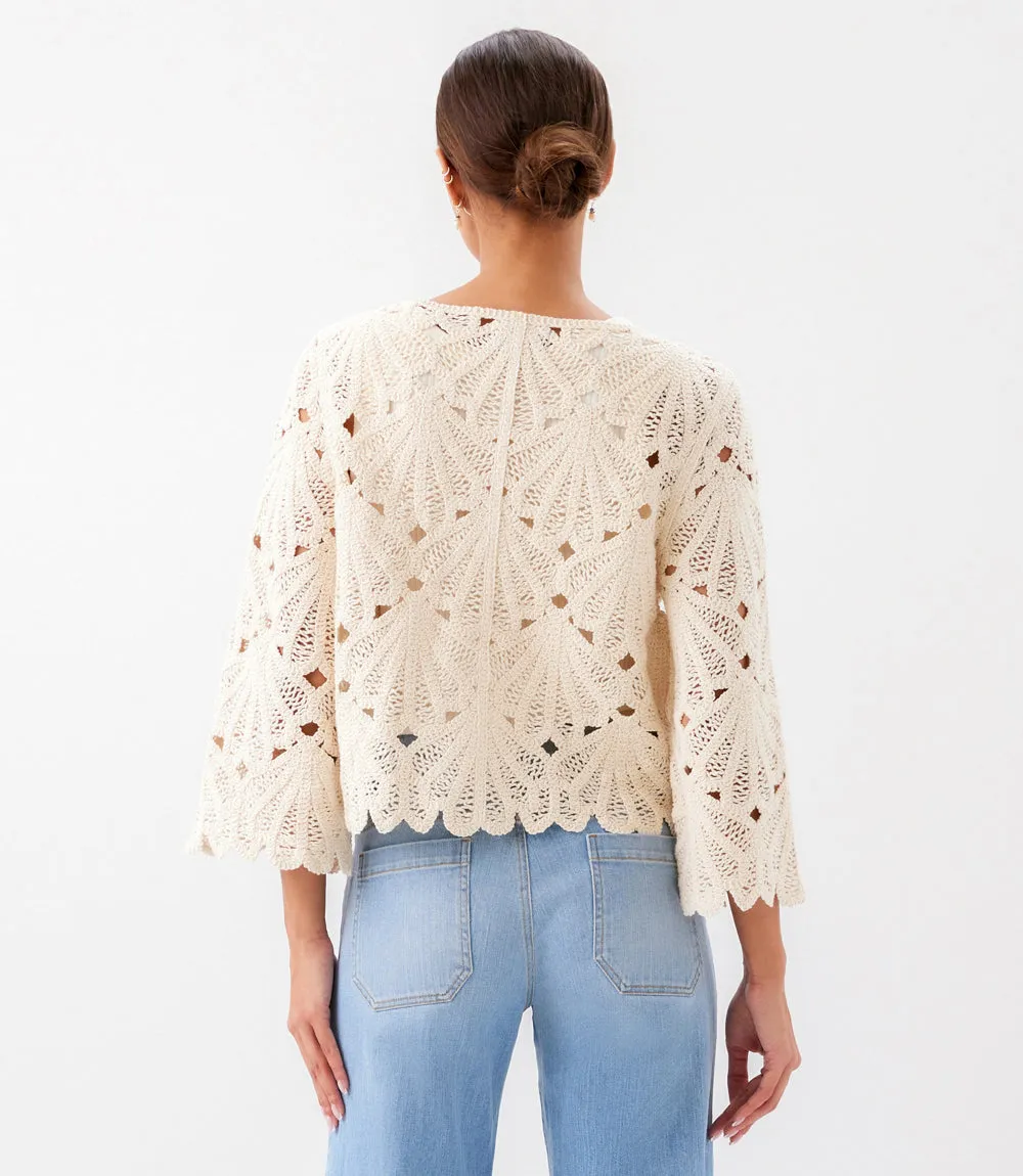 Flare Sleeve Crochet Top sold by Karen Kane product image thumbnail 5