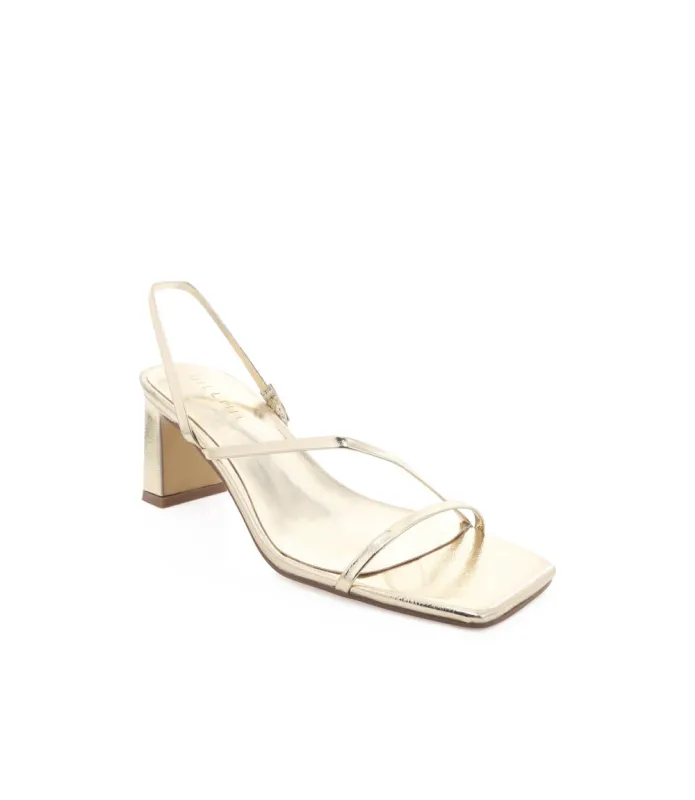 Billini Kasper Metallic Block Heel Sandals made by Billini