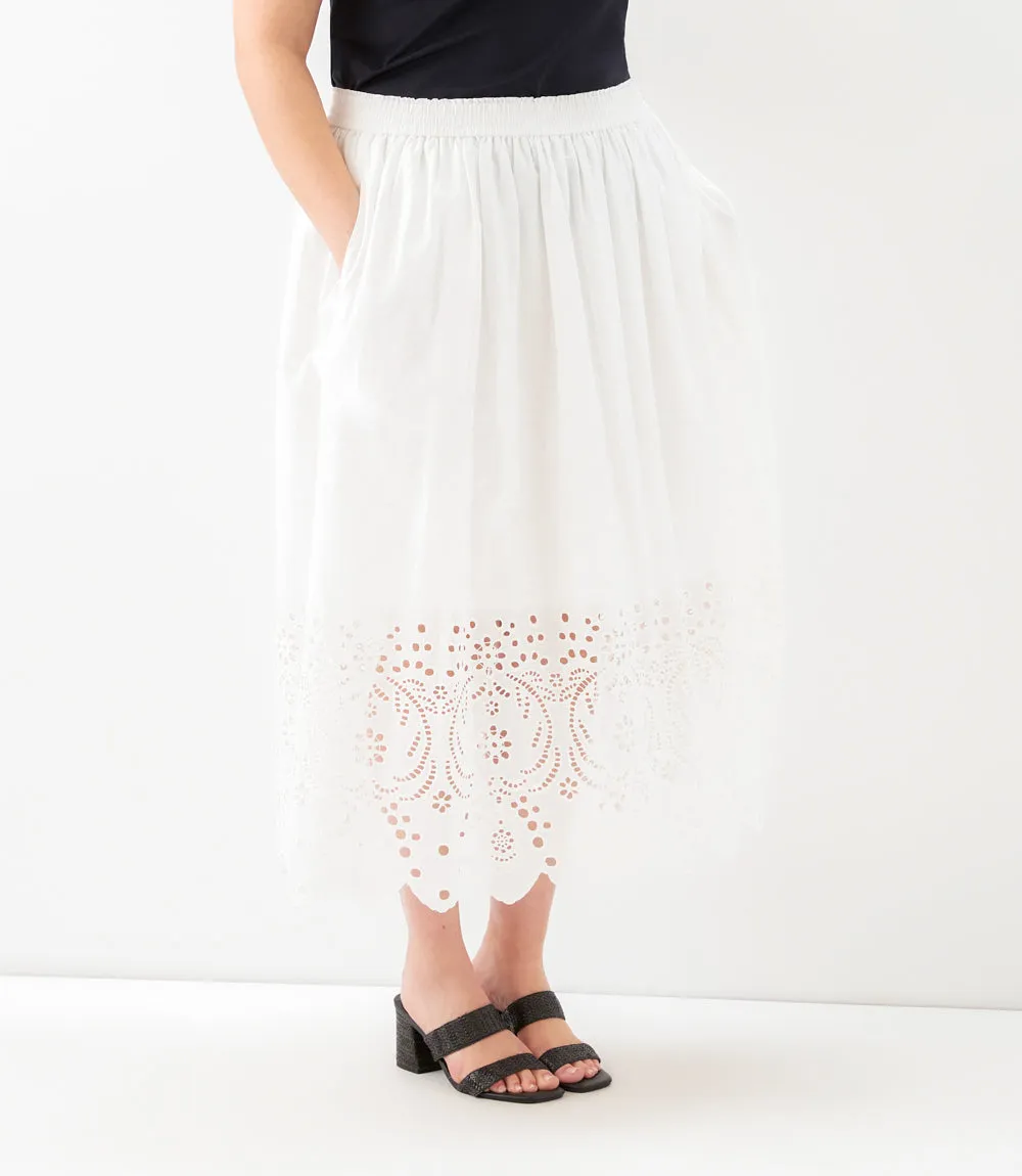 Plus Size Cutout Embroidery Midi Skirt sold by Karen Kane product image thumbnail 2