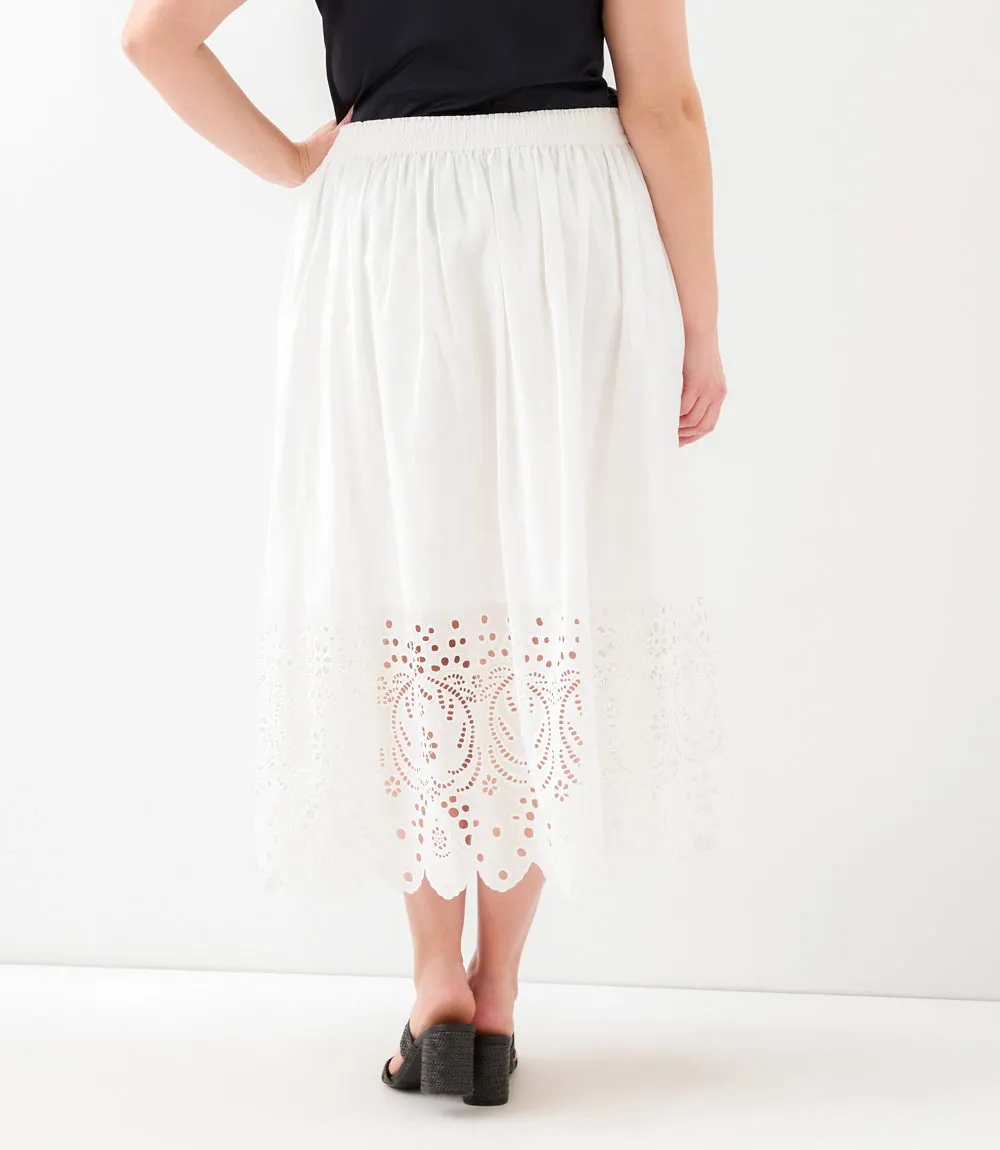 Plus Size Cutout Embroidery Midi Skirt sold by Karen Kane product image thumbnail 3