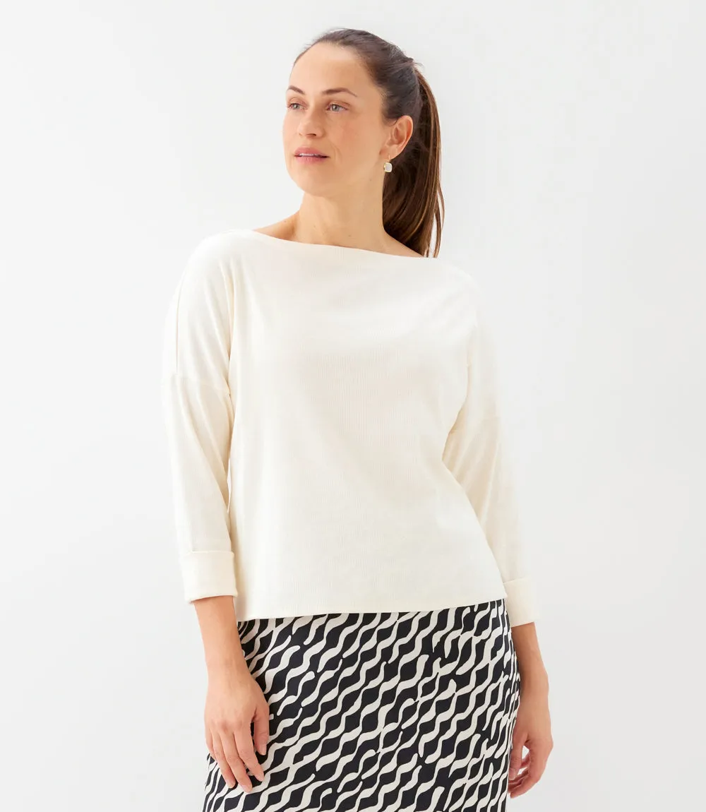 Ribbed Boatneck Top sold by Karen Kane product image thumbnail 2