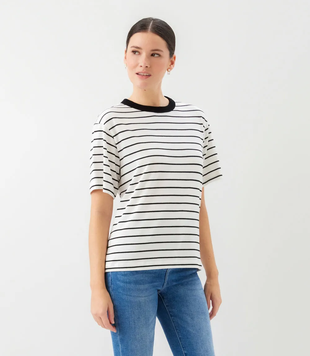 Petite Size Stripe Short Sleeve Top sold by Karen Kane product image thumbnail 3