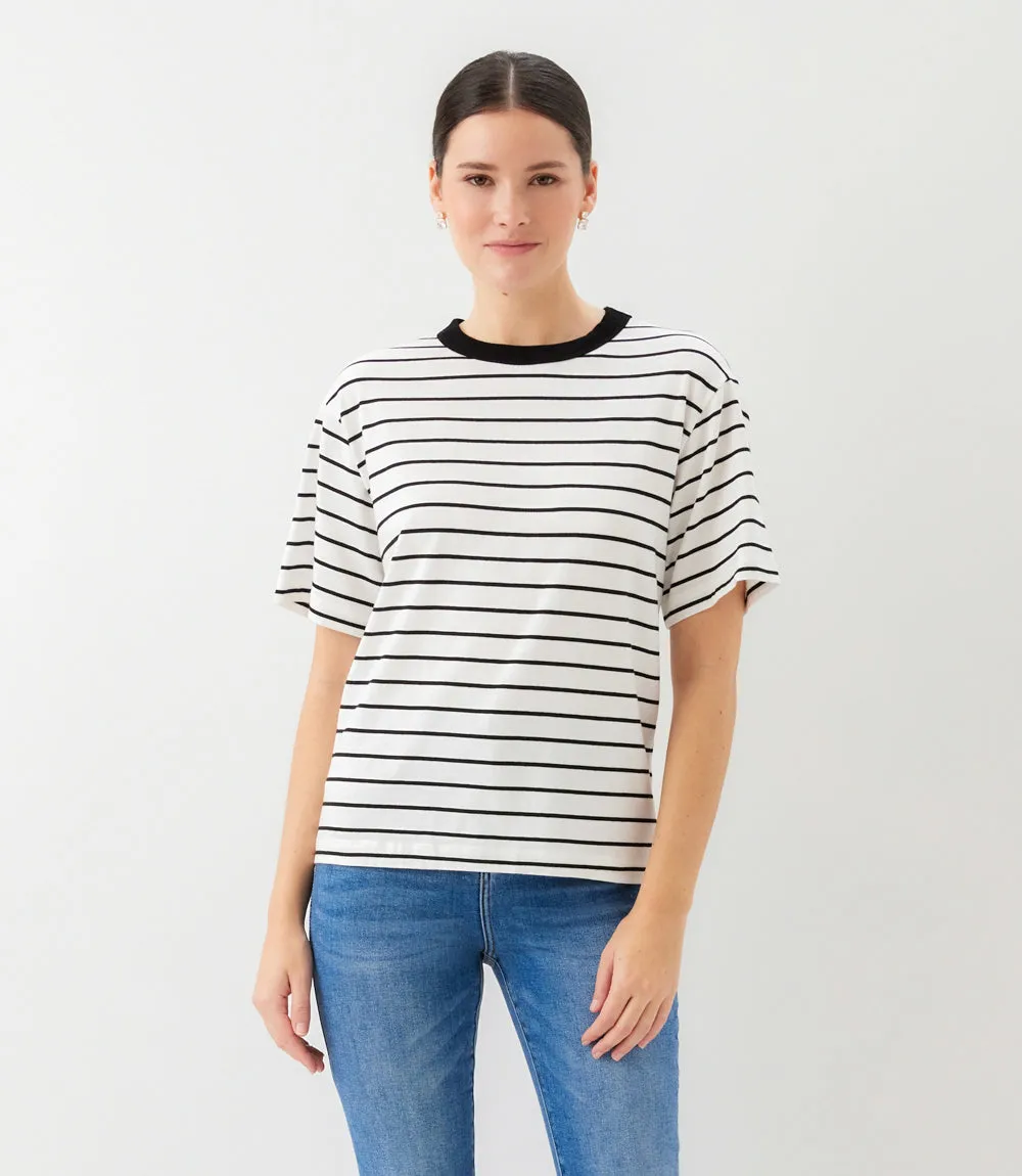 Petite Size Stripe Short Sleeve Top sold by Karen Kane product image thumbnail 2