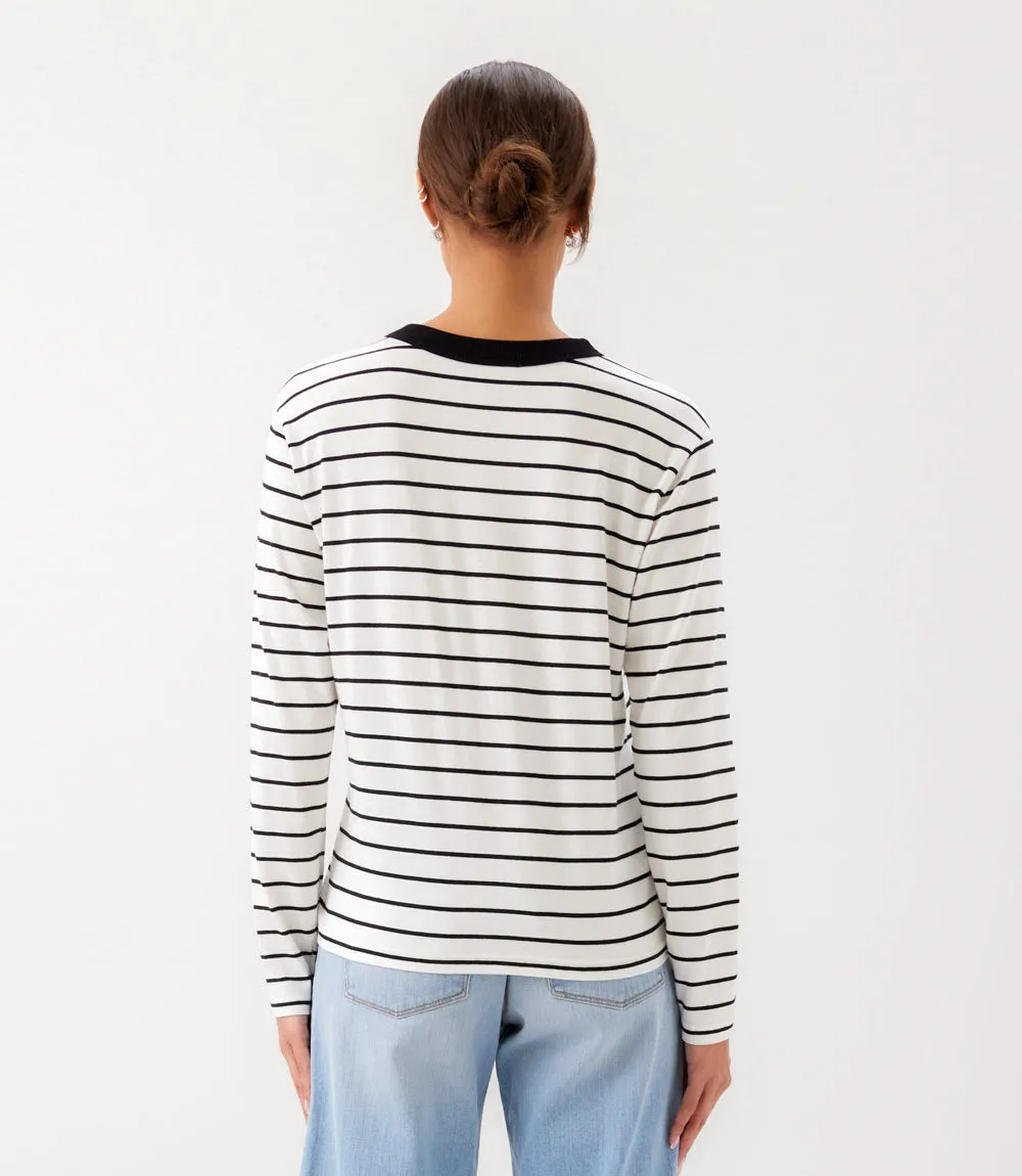 Stripe Long Sleeve Top sold by Karen Kane product image thumbnail 4