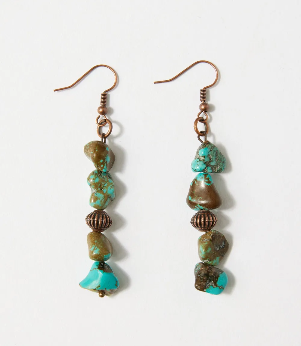 Stacked Turquoise Earrings sold by Karen Kane product image thumbnail 2