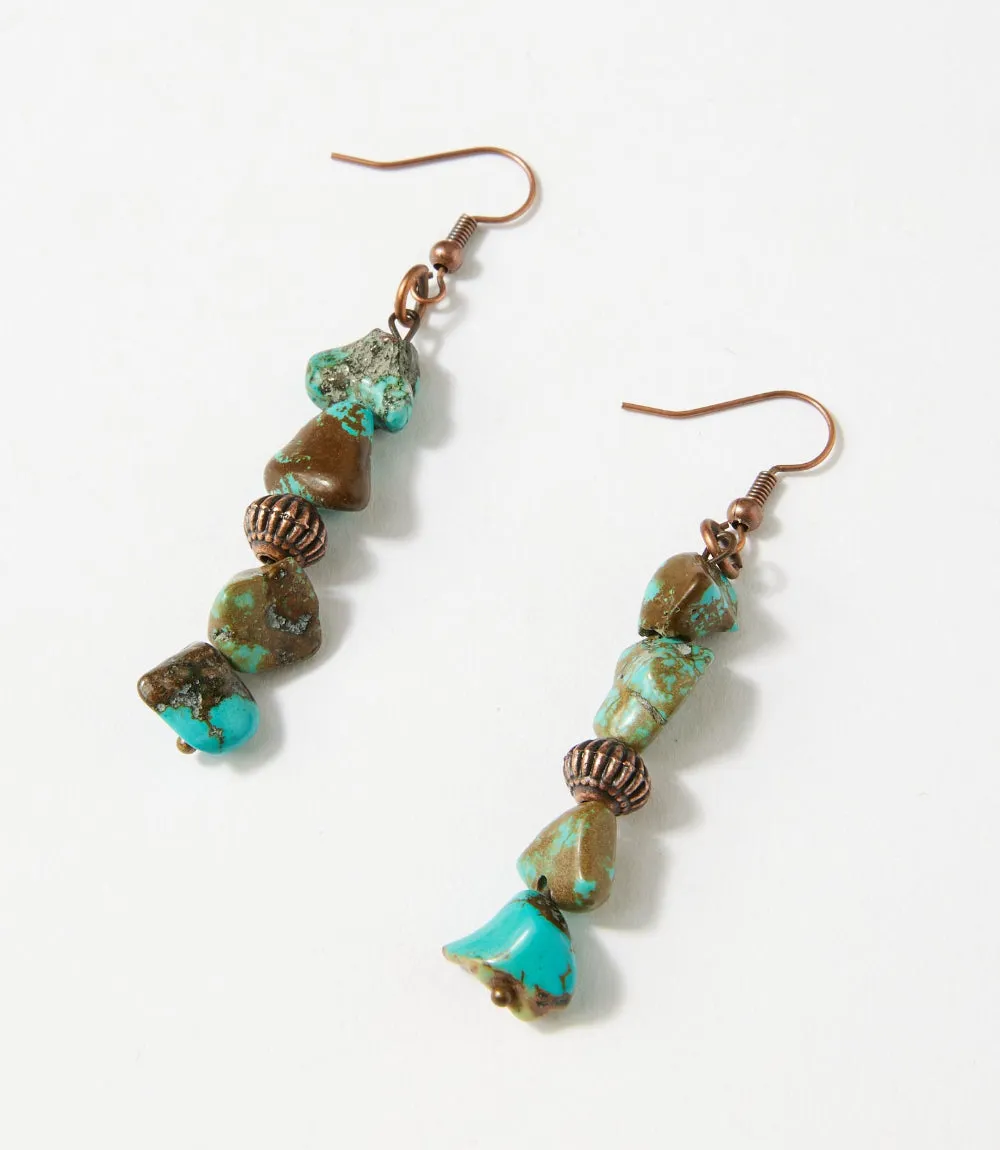 Stacked Turquoise Earrings sold by Karen Kane product image thumbnail 3