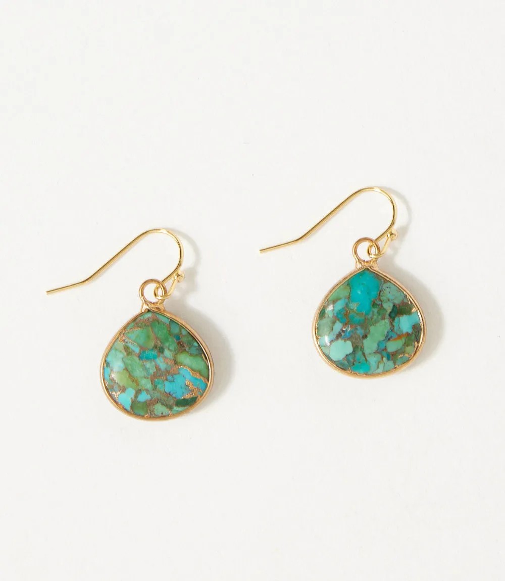 Turquoise Teardrop Earrings sold by Karen Kane product image thumbnail 2