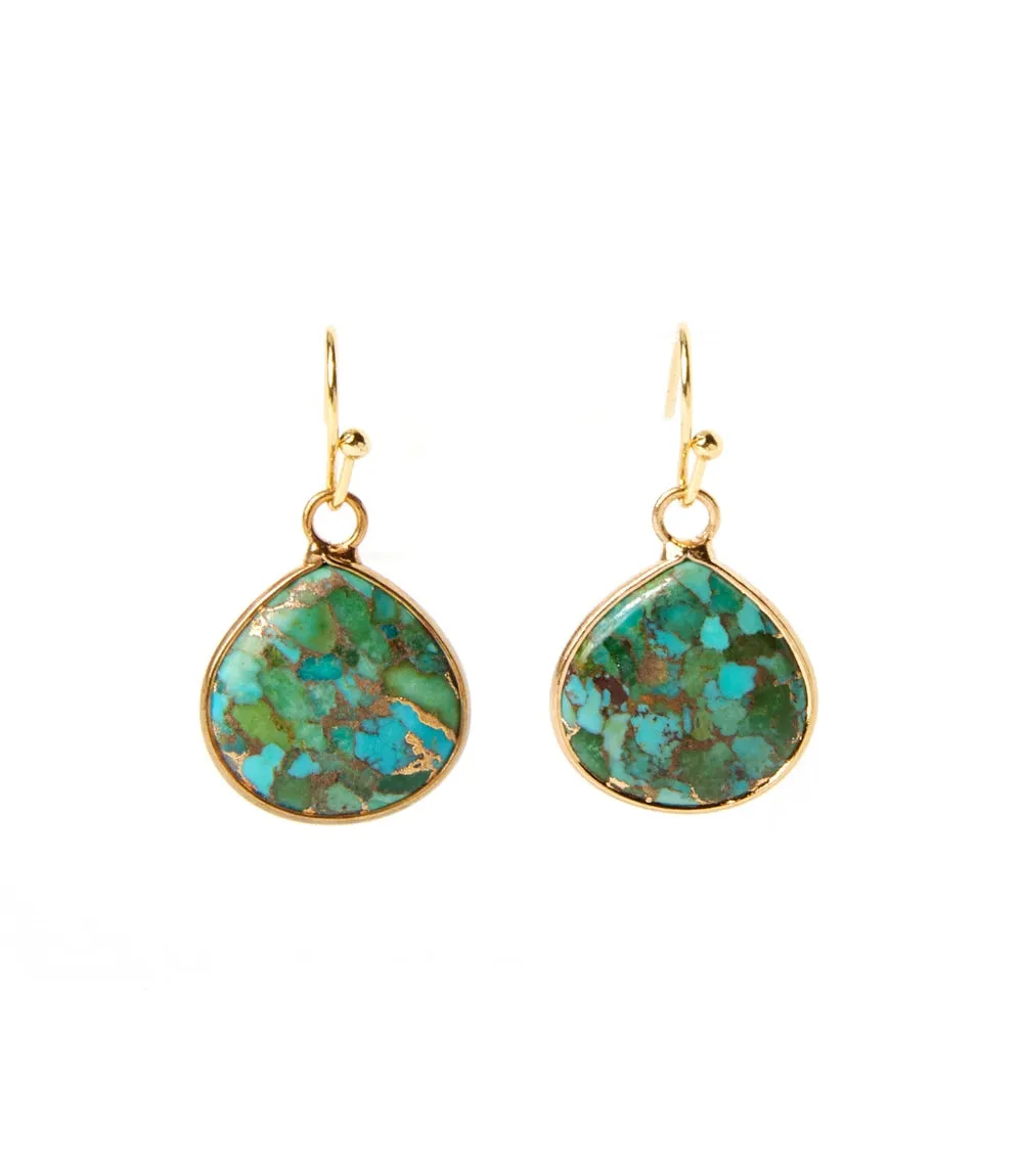 Turquoise Teardrop Earrings sold by Karen Kane product image thumbnail 3
