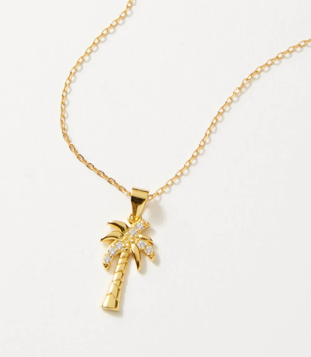 Pavé Palm Charm Necklace sold by Karen Kane product image thumbnail 2