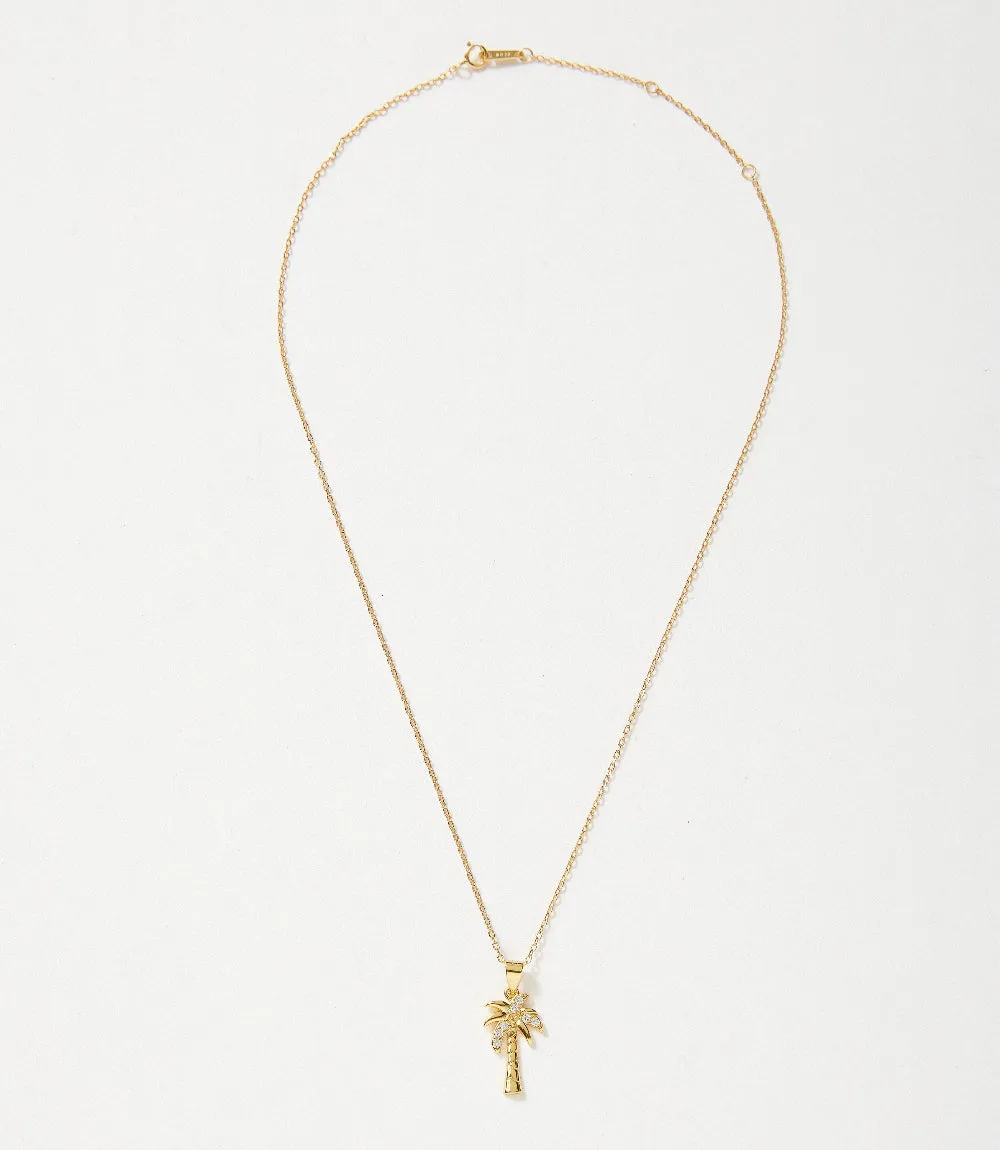 Pavé Palm Charm Necklace sold by Karen Kane product image thumbnail 4