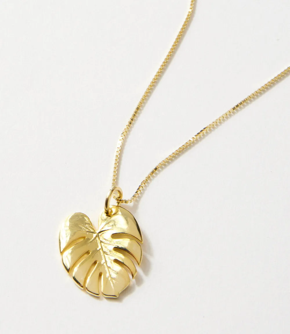 Tropical Leaf Charm Necklace sold by Karen Kane product image thumbnail 2