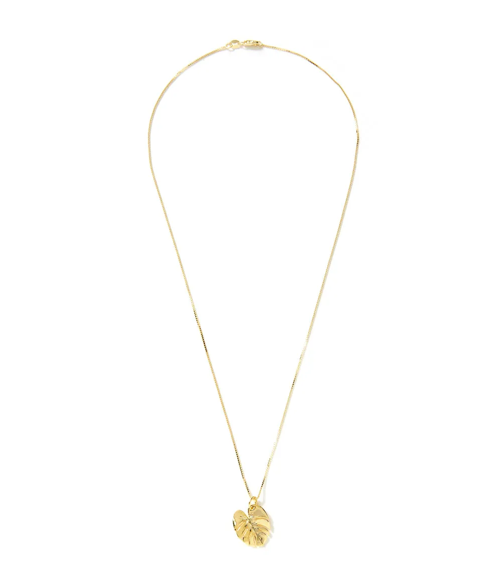 Tropical Leaf Charm Necklace sold by Karen Kane product image thumbnail 4