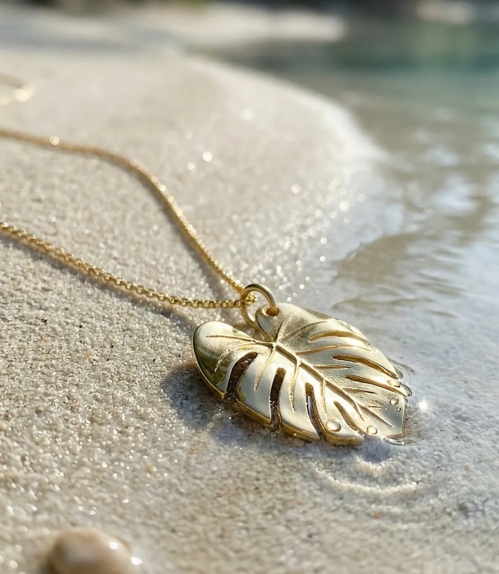Tropical Leaf Charm Necklace sold by Karen Kane product image thumbnail 5