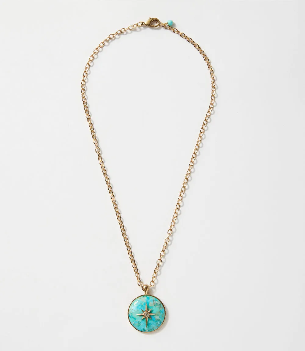 Celestial Turquoise Pendant Necklace sold by Karen Kane product image thumbnail 4
