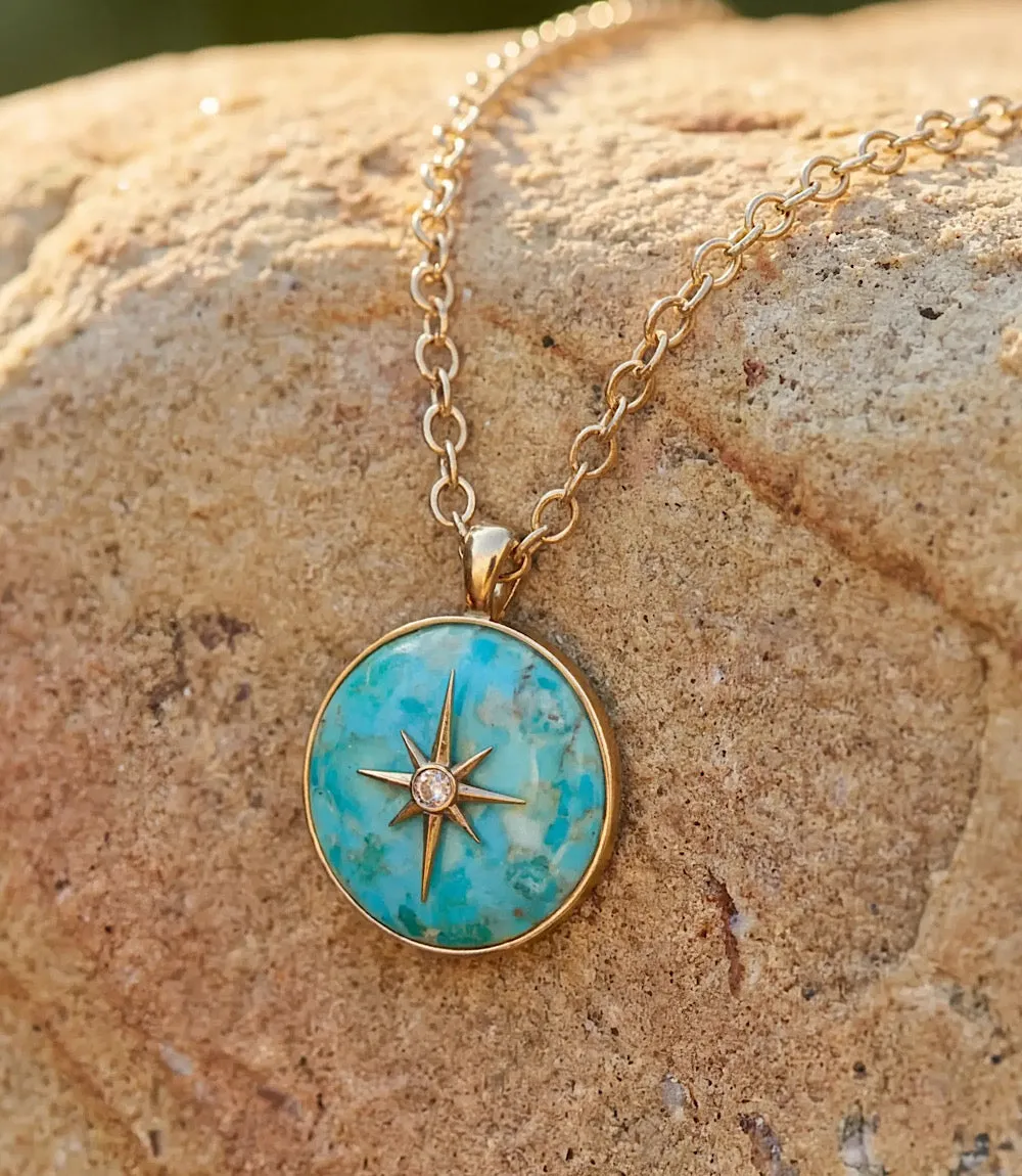 Celestial Turquoise Pendant Necklace sold by Karen Kane product image thumbnail 3