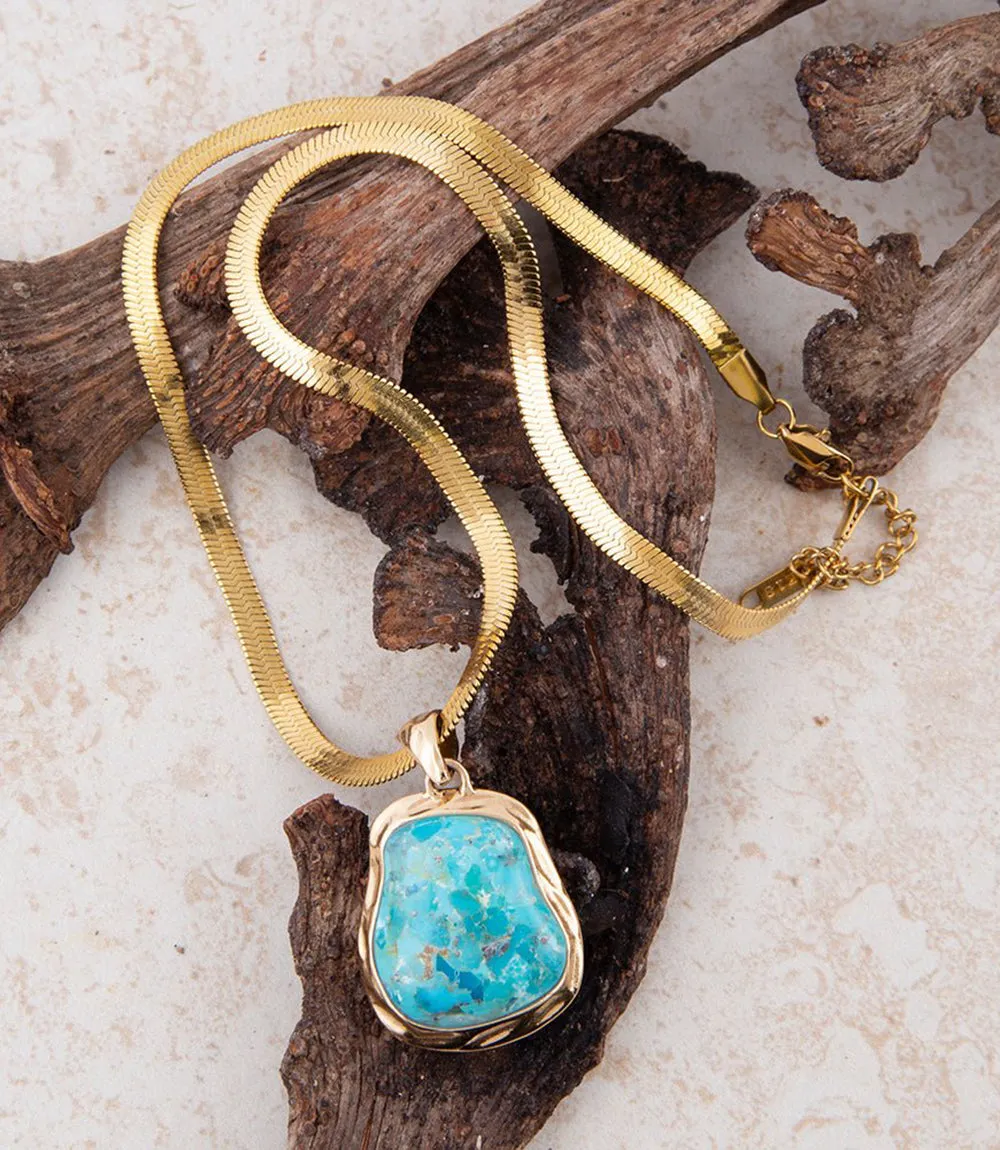 Turquoise Pendant Necklace sold by Karen Kane product image thumbnail 4