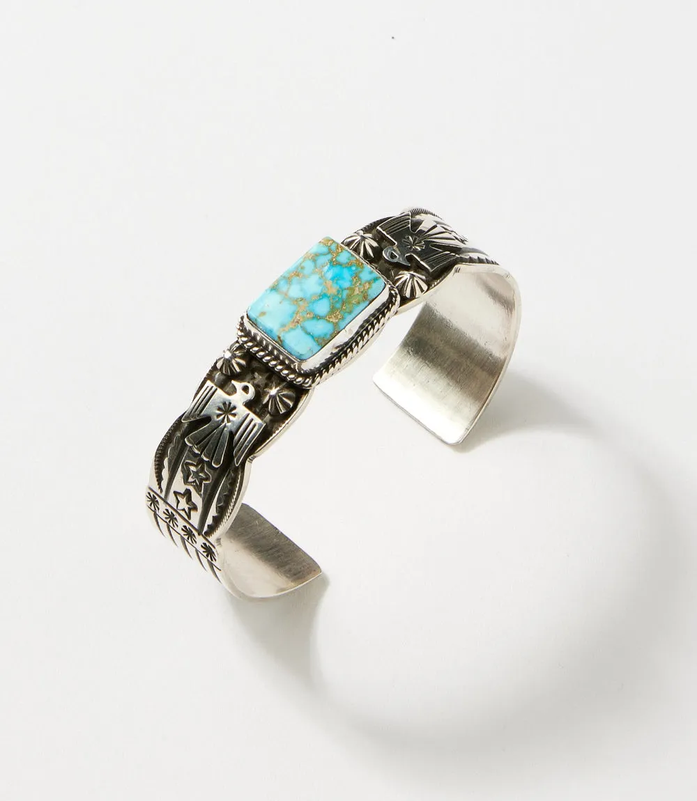 Natural Kingman Turquoise Thunderbird Bracelet sold by Karen Kane product image thumbnail 3