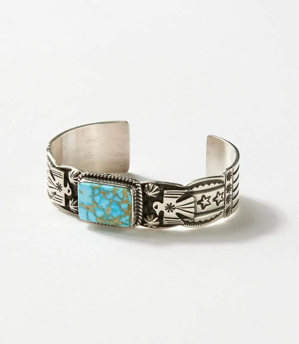 Natural Kingman Turquoise Thunderbird Bracelet sold by Karen Kane product image thumbnail 2
