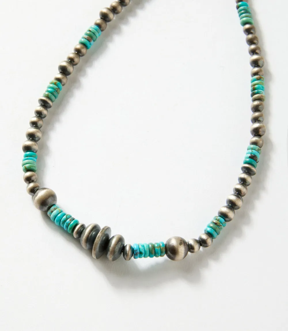 Beaded Turquoise And Navajo Pearl Necklace sold by Karen Kane