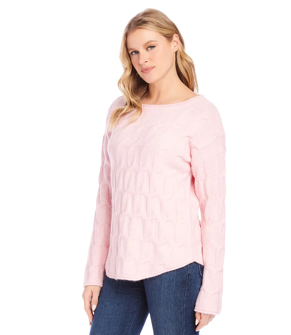 Cable Shirttail Sweater sold by Karen Kane product image thumbnail 3