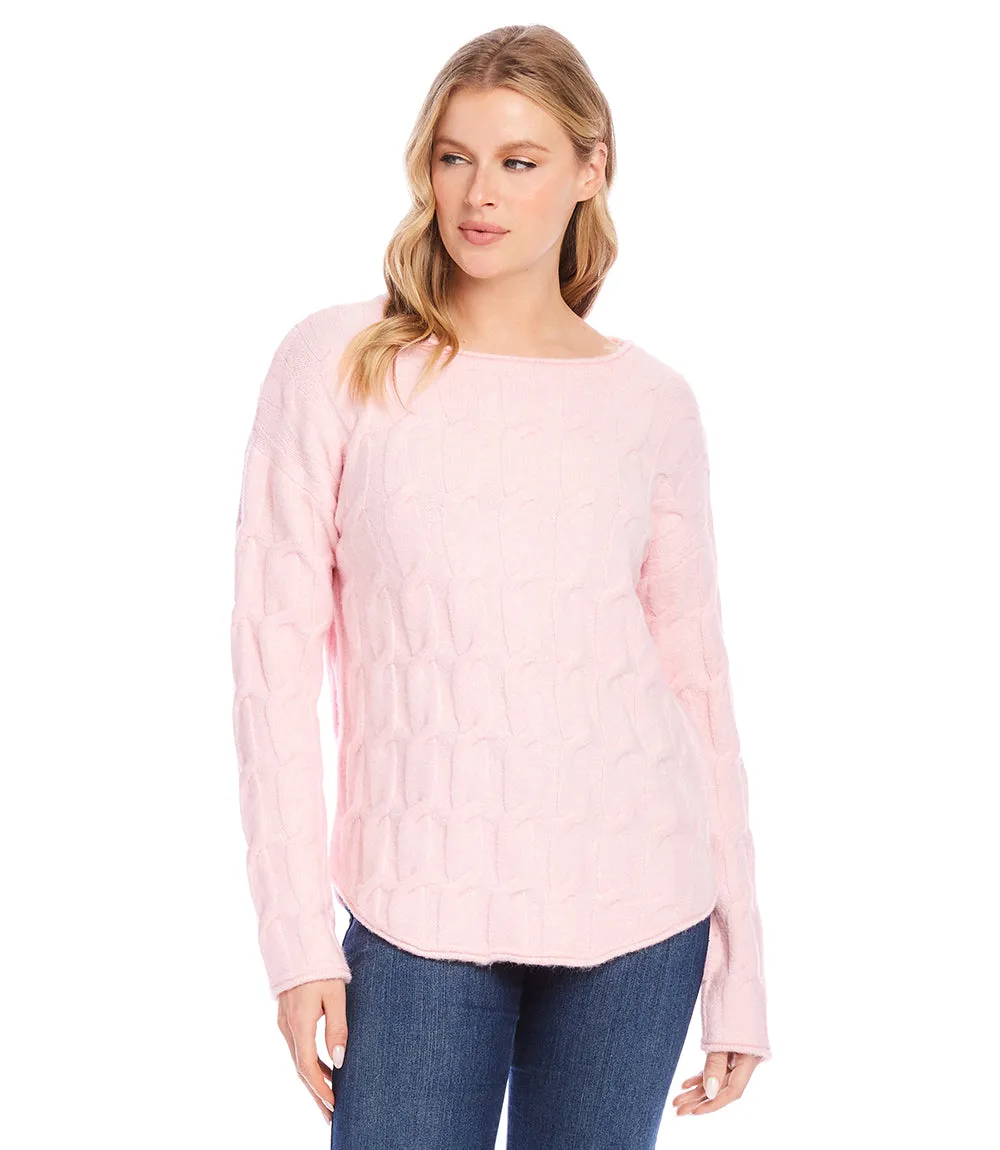 Cable Shirttail Sweater sold by Karen Kane product image thumbnail 2